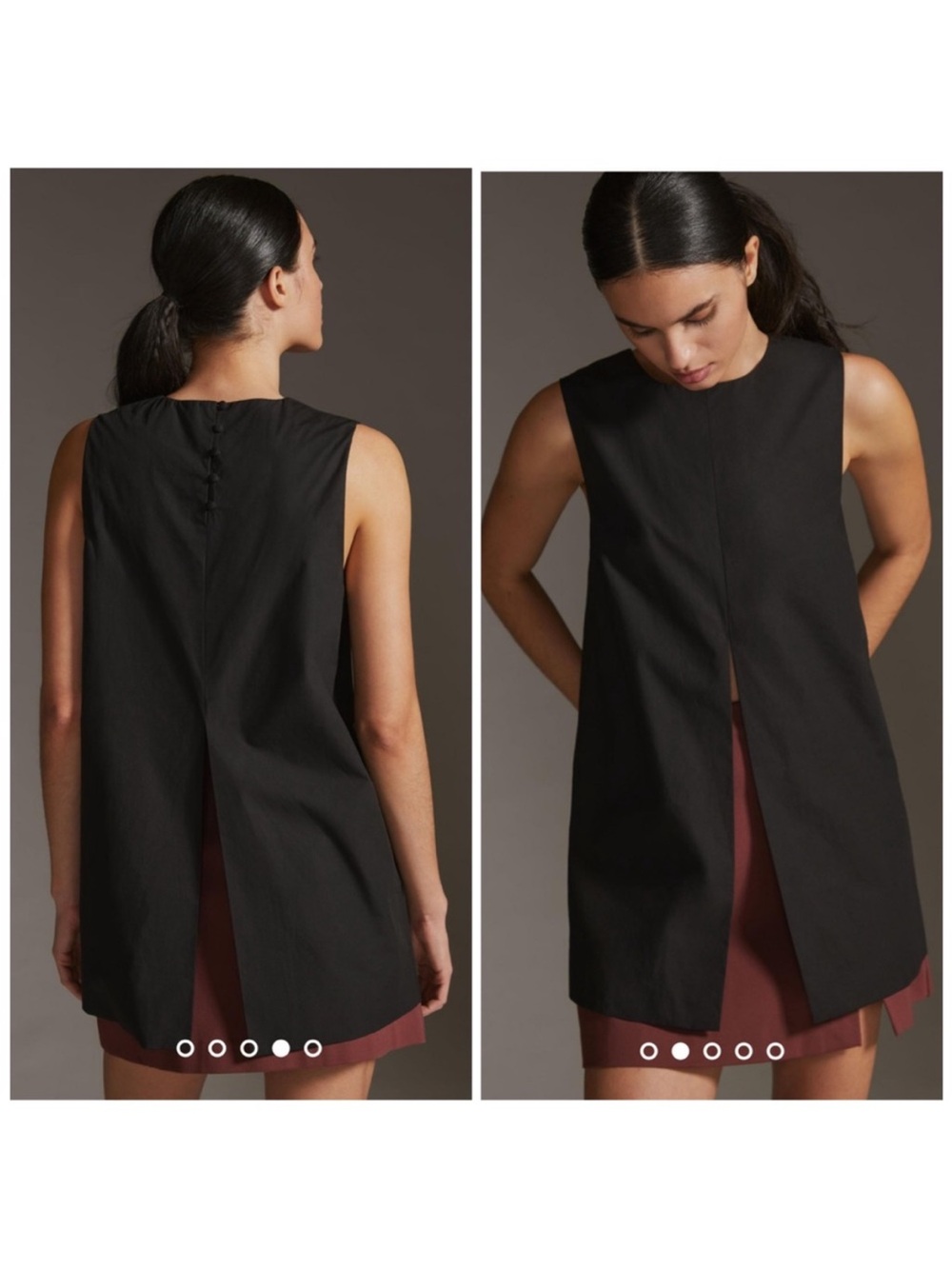 Sunday in Brooklyn Black Sleeveless Tunic Top